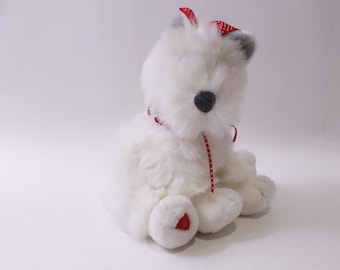 80s Commonwealth, Westie Puppy, Plush, West Highland Terrier, Furry, Soft Toy, Gift Idea, ~ 251120-WH 1404