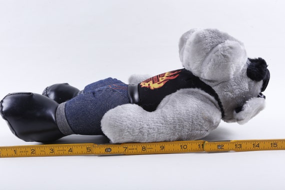 Harley-davidson Motor Cycles Dog Plush Toy Figure Black Top Blue