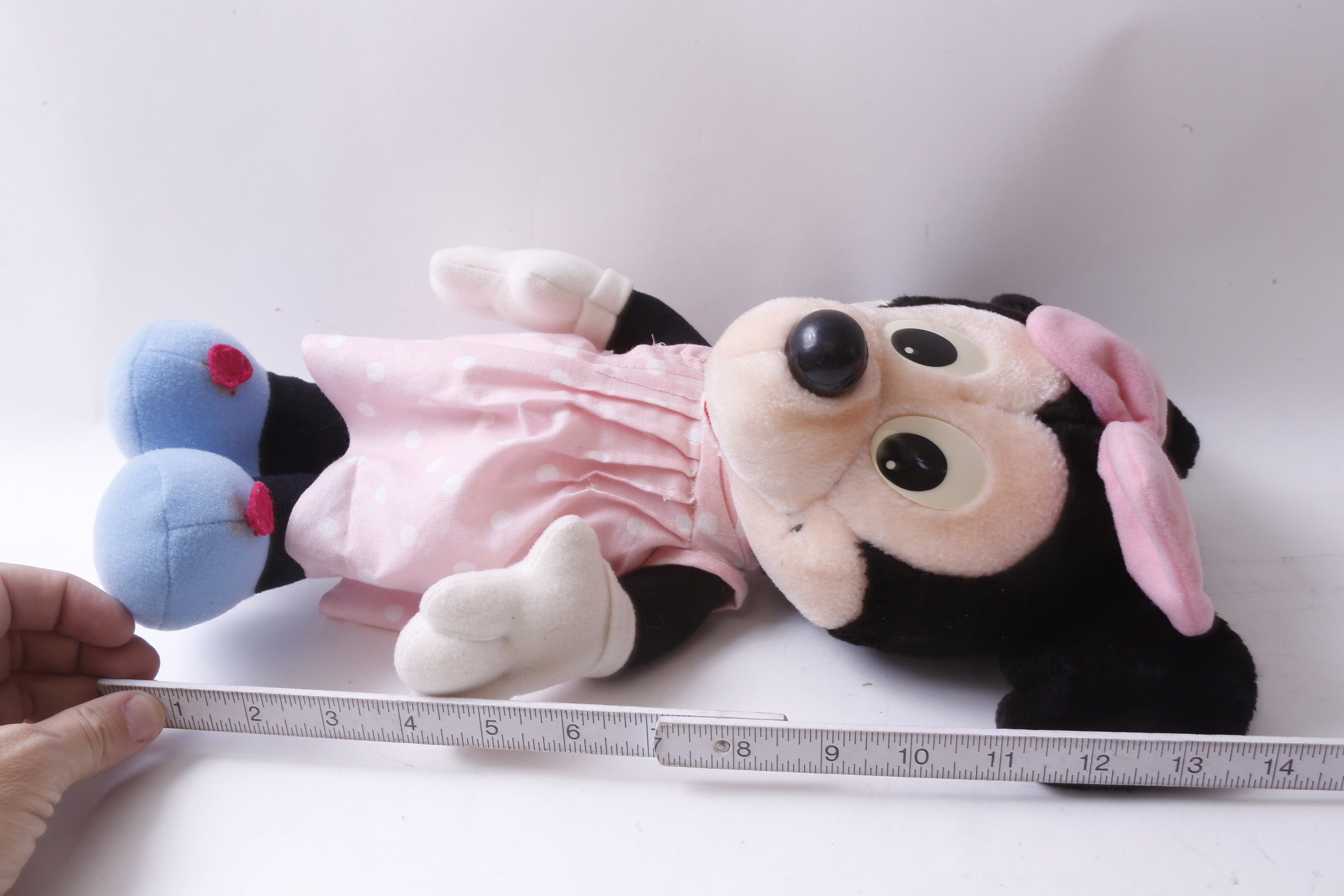 Disney, Minnie Mouse, Pink Dress, Blue Shoes, 14", Soft, Plush, Toy, Figure, Cartoon, Vintage Plush, Stuffed Animal, ~221013-SO 642 - Etsy Disney, Minnie Mouse, Pink Dress, Blue Shoes, 14", Soft, Plush, Toy, Figure, Cartoon, Vintage Plush, Stuffed Animal, ~221013-SO 642 - Etsy