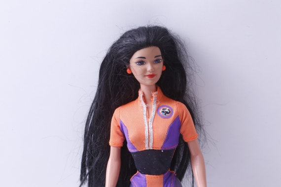 Mattel, Barbie, Kira, Ocean Friends, Sea World, Doll, Black Hair, Swimming  Suit, Purple Legs, Toy, Vintage, Collectible, 20-01-508 