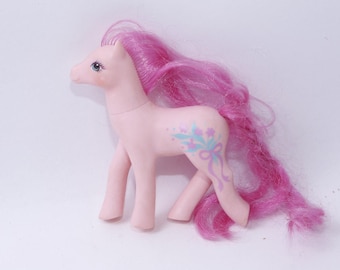 Hasbro, My Little Pony, Delicada, Hermana Corazón, 1988, Cuerpo Rosa, Cabello Rosa, Fantasía, Juguete, Vintage, Coleccionable, ~ 768