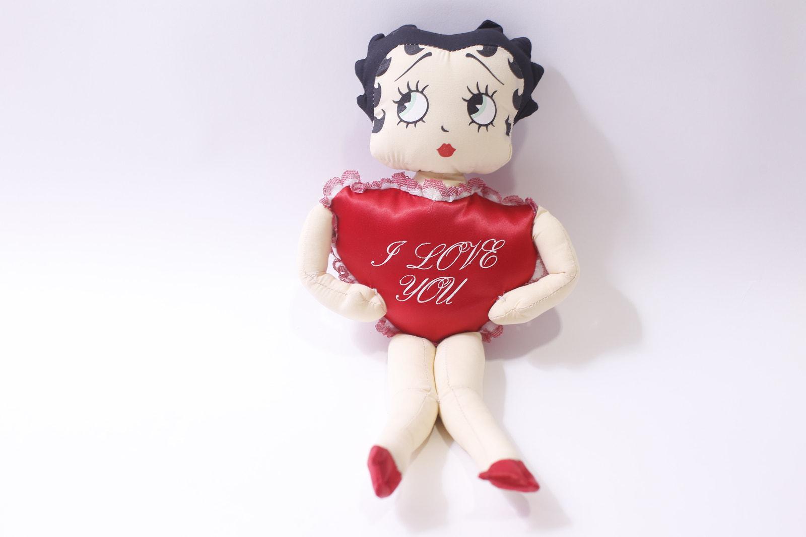 1988, Betty Boop, Valentine, Plush, Heart Doll, King Features 1988, Betty Boop, Valentine, Plush, Heart Doll, King Features