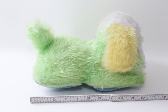 1960s, Carnival Plush, Lovely Dog, Puppy, Green, Vintage Plush