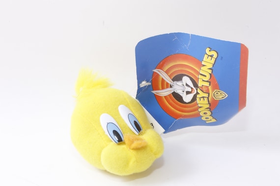 Looney Tunes, Tweety Bird, Plush, Keychain, Yellow, Cartoon