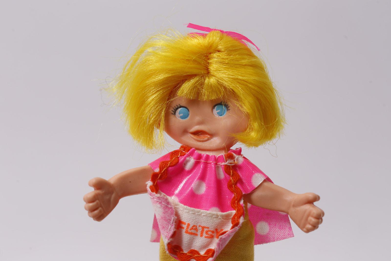 1969, Flatsy Doll, Bendable, Yellow Hair, Pink Yellow Clothing, Vintage ...