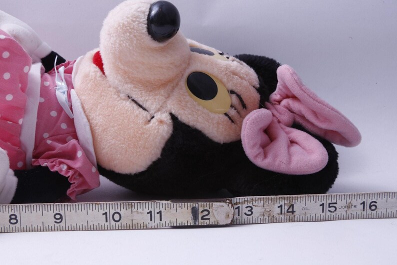 80s Disney, Minnie Mouse, Dressed, 16", Plush, Soft, Toy, Vintage Plush, Stuffed Animal ~ 987 image 4