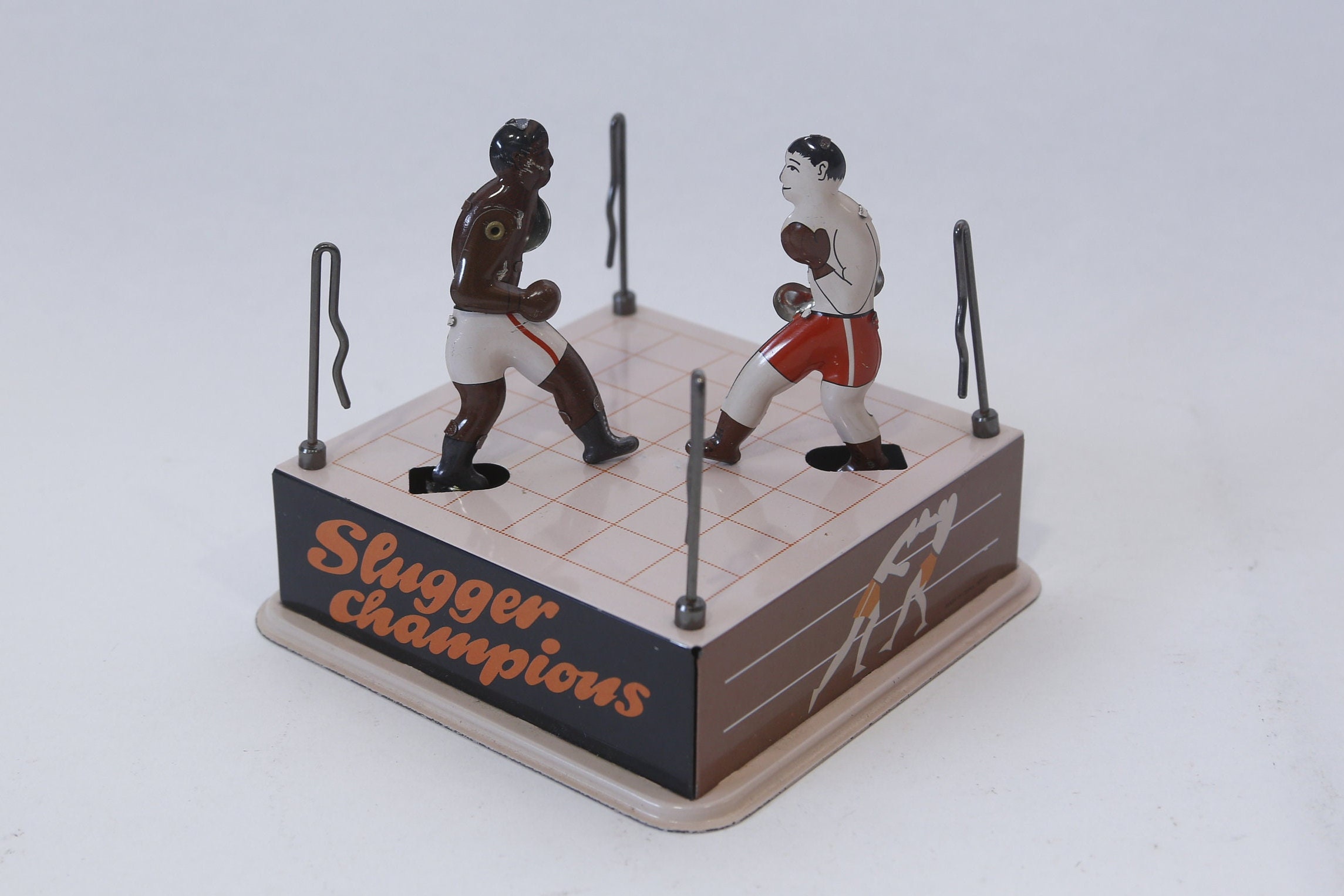 Slugger Champions, Biller, Tin, Wind up Toy, Boxing Ring