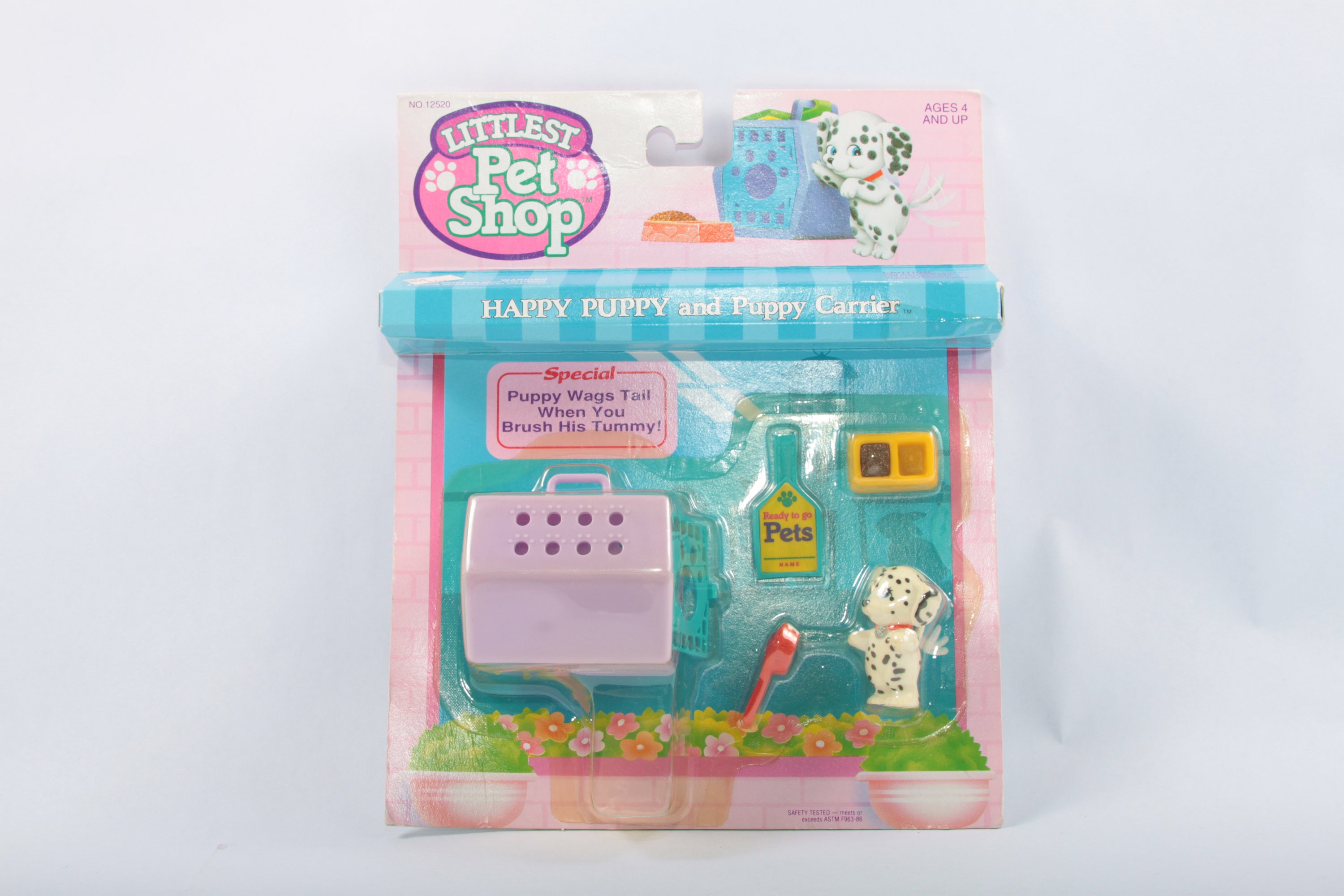 Littlest Pet Shop Kenner Happy Puppy and Puppy Carrier Vintage Etsy 日本