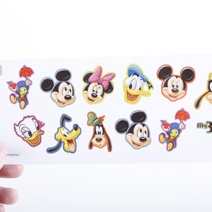 Disney Movie Club Single Sticker Sheet Late 1990&#39;s Mickey Minnie Donald Goofy Pluto Sticker Collecting Hallmark Craft ~ 20-01-22