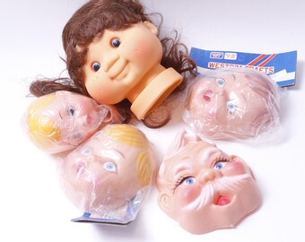 Westrim Crafts, Doll Heads, Faces, Crafts, Female, Male, Baby, Smiling, Doll Making, Craft, Accessories, Vintage ~ 20-01-800