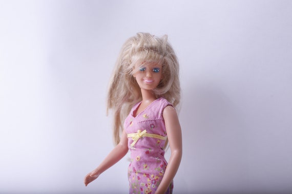 Mattel, Barbie, Doll, Short Pink Floral Dress, Blonde, Fashion Doll,  Collectible, 240129-WH 788