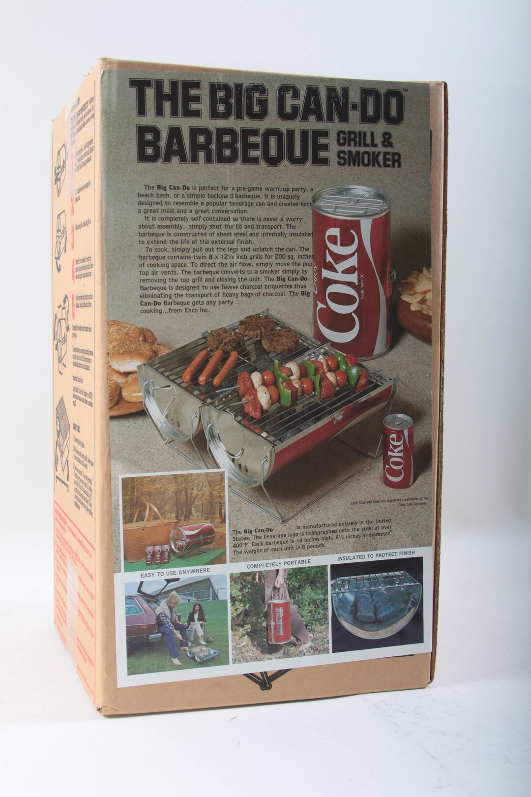 Coke Can Shaped Big Can-do Barbeque Grill Smoker Big Can