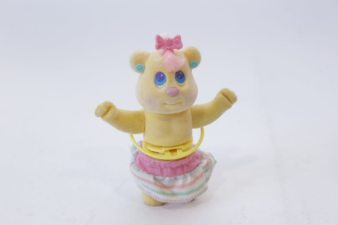 タイニーベッツィー Betsylocks ロックス アンド ザ スリーベアーズ Tyco, Bitsy Bears, Swivels Bear, Flocked, Toy, 1990s, Poseable