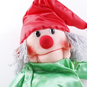 Kamar Rare Prototype Company Sample OOAK hand made Ozzie Elf 1986 Green Shirt Red Hat Soft Plush Toy ~ 1017 M-01-12