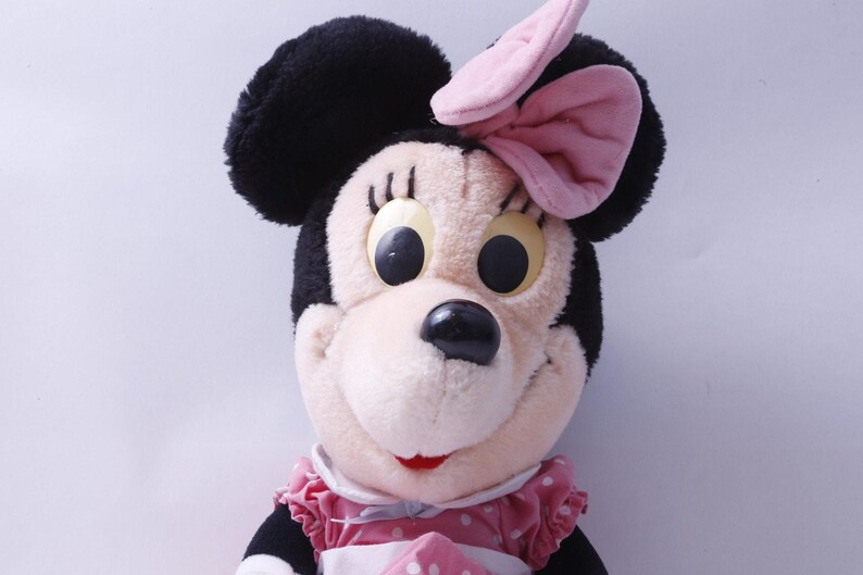 80s Disney, Minnie Mouse, Dressed, 16", Plush, Soft, Toy, Vintage Plush, Stuffed Animal ~ 987 image 2
