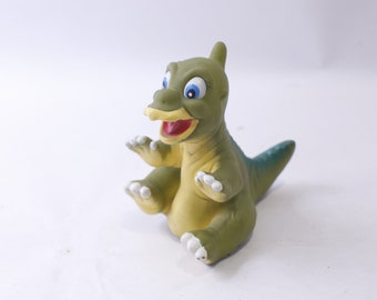 In einem Land vor unserer Zeit, Ente, Handpuppe, Gummifigur, süßer Dinosaurier, 1988, Pizza Hut, Vintage, ~ 240502-SHC SHC-001