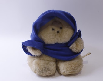 Chubbles with Blue Cloak, Plush, Animal Fair, WORKS, 1980s, Stuffed Animal, Collectible, Vintage, ~ 241211-WH 1171