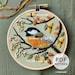 Chickadee Hand Embroidery Pattern, Chickadee Pattern, Autumn Bird ...