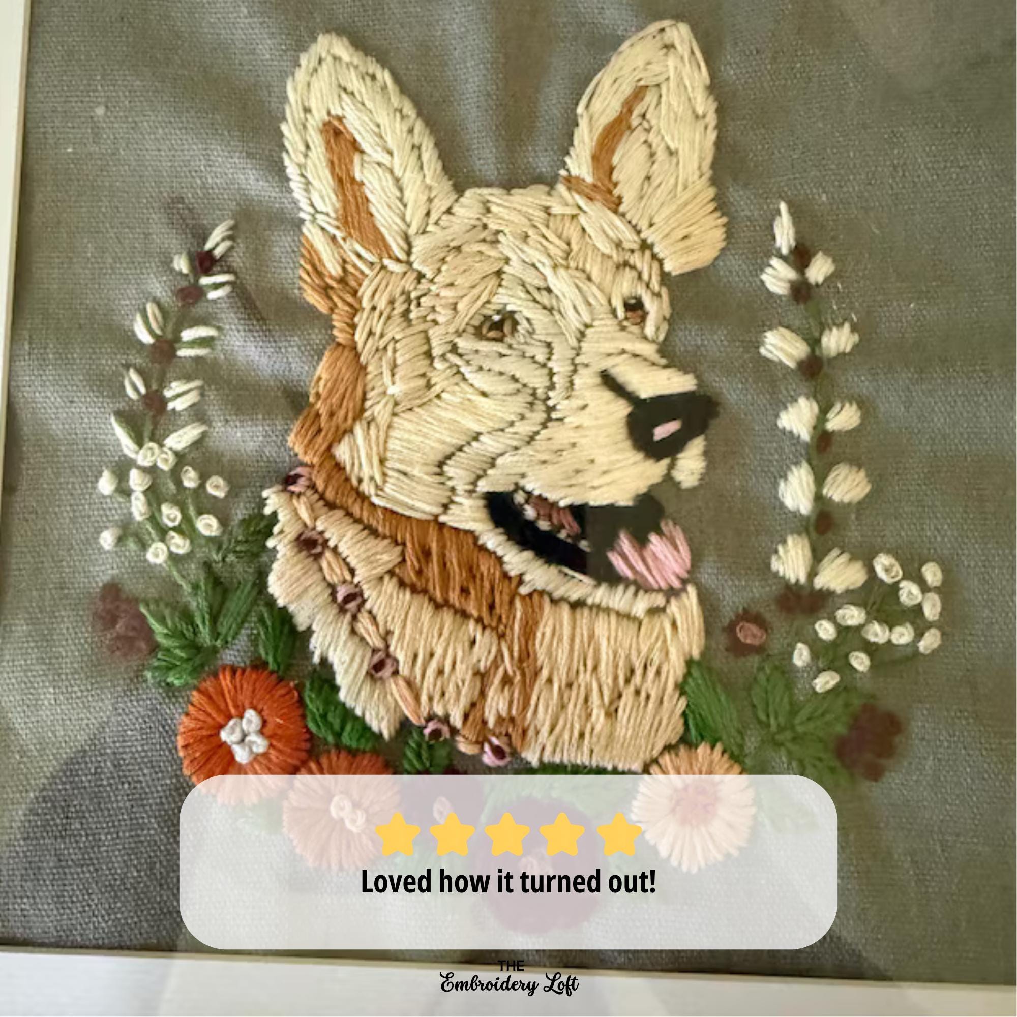 手刺繍　ジャーマンシェパード ジャーマンシェパードの手刺繍パターン、シェパードドッグ、犬の刺繍