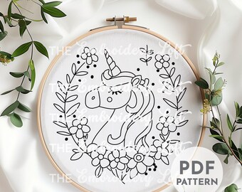 刺繍　アート ユニコーン　ゴブラン ワッペン ユニコーン(ピンク) | ワッペン・アップリケ