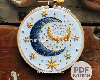 タ*ー様 ハンドメイド刺繍フレーム　三日月の夜とキジトラ il_340x270.6481426851_fbg7.jpg