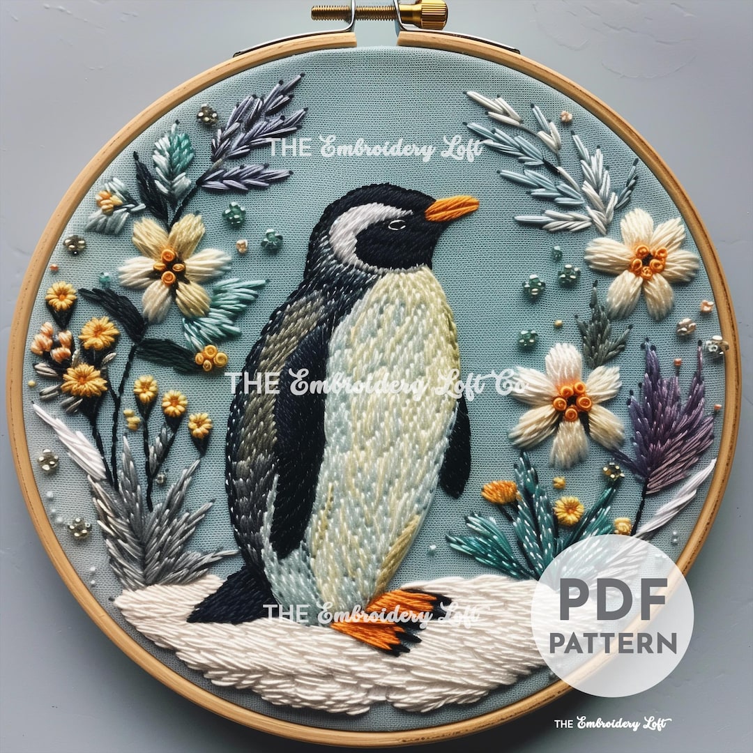 MB PENGUIN EMBROIDERED LAWN