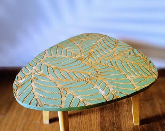 Table basse gravée