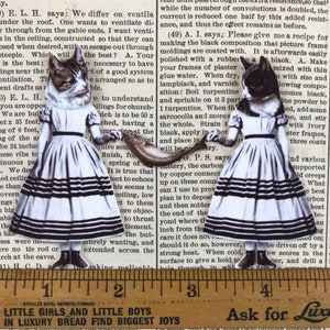 Kitty Girls Shrink Plastic Printable Design Collage Sheet Digital Download image 3