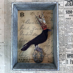 Corvids Crow Raven Rook Shrink Plastic Printable Design Collage Sheet Digital Download image 7