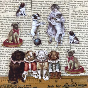 Going to the Dogs Shrink Plastic Printable Design Collage Sheet Digital Download image 2