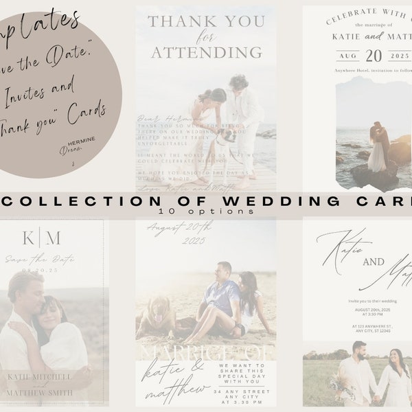 Templates! - A Collection of Wedding Cards