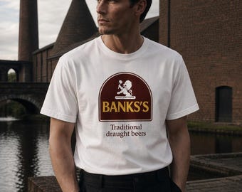Vintage Banks’s Beer T-Shirt – 1970s Black Country Pub Graphic