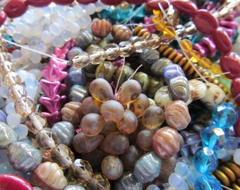 Mixed Color Assortment - 50 Full Strands of Czech Glass Beads