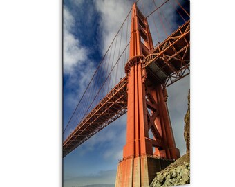 Golden Gate ultra-wide rare up-close bridge view, San Francisco iconic landmark art for your wall, modern art lovers, fine art photo gift