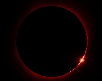 2017 Total Solar Eclipse, Diamond Ring Effect