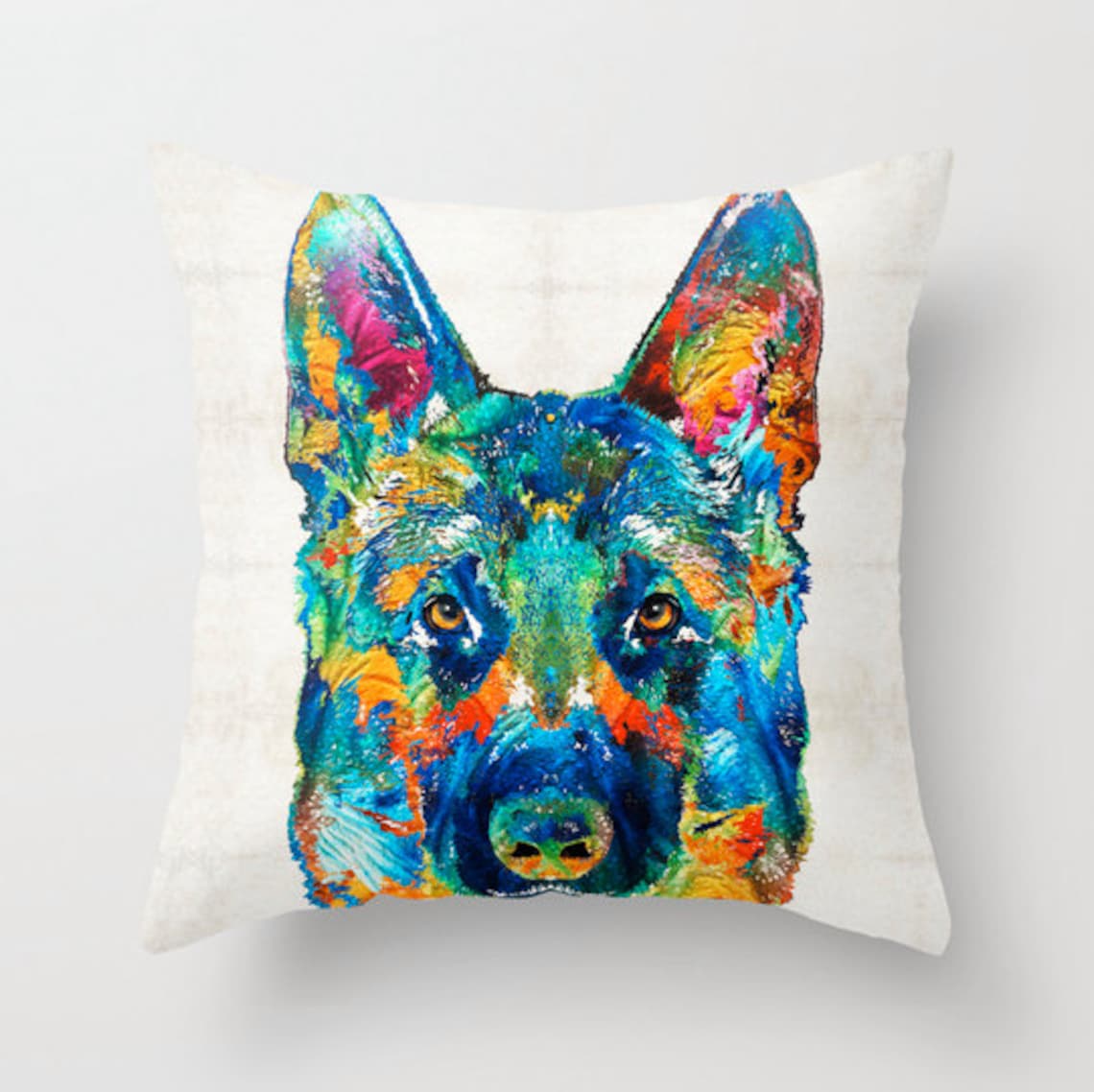 German Shepherd Pillow COVER Art Dog Pet AKC Puppy Puppies Etsy