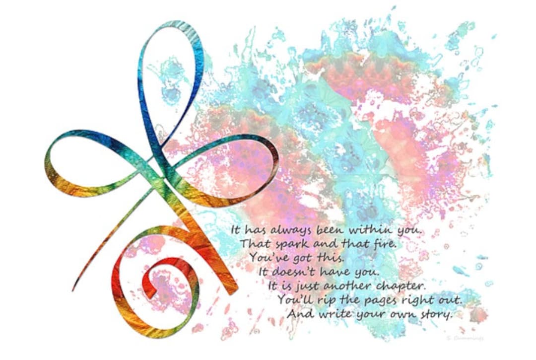 Colorful Celtic Symbol Art PRINT Empowerment Healing Inner Strength  Inspirational Quote Primary Colors CANVAS Gift Idea Artwork Strong Women -  Etsy