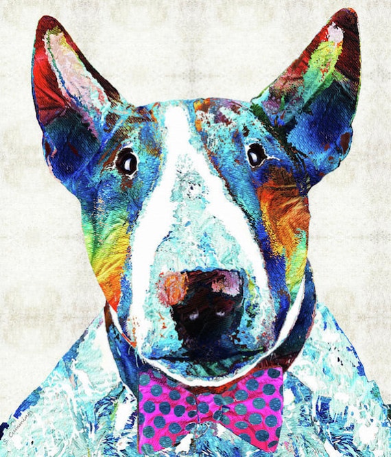 English bull terrier t-shirt pet cadeau colombie