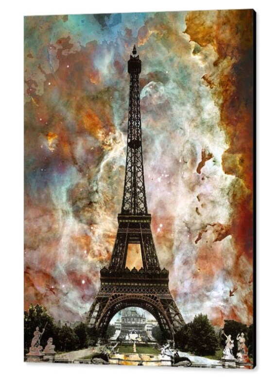 Canvas Wall Art Paris Eiffel Tower Wall Art Acrylic Painting Canvas ...