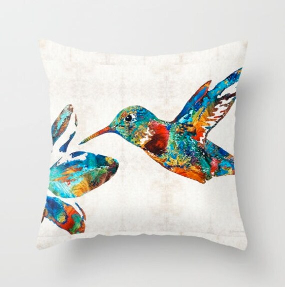 Hummingbird throw pillows sale