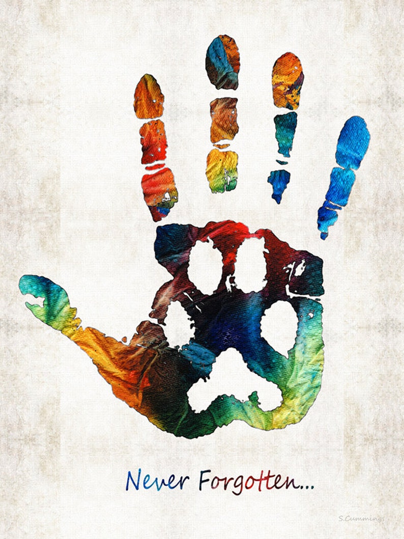 Dog Art Rainbow Bridge Tribute Pets Paws Colorful Memorial Never Forgotten Animals Dogs Pet Grieving Loss Love Animal Lover Friend Sympathy - .br Dog Art Rainbow Bridge Tribute Pets Paws Colorful Memorial Never Forgotten Animals Dogs Pet Grieving Loss Love Animal Lover Friend Sympathy - .br
