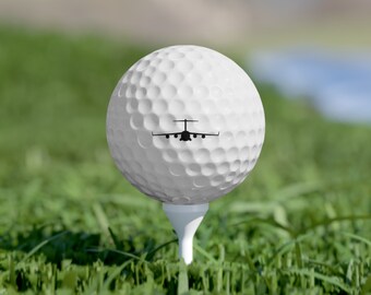 Balles de golf C17, 6 pièces | Pilote | Aéronautique | Avion | Militaire | Armée de l'Air | Pilote