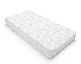 Baby Changing Pad Cover | Grey | Aviation | Pilot | Flight Attendant | Travel