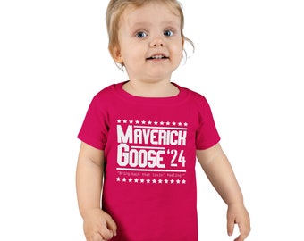 Maverick und Goose Wahlkampf | Kleinkinder T-shirt | TopGun | Militär | Kampfjet | Pilot | Jungen | Mädchen | Luftwaffe