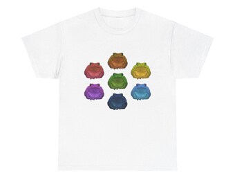 T-shirt crapaud arc-en-ciel