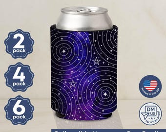 Witchy Can Cooler, Celestial Moon Phase Drink Sleeve