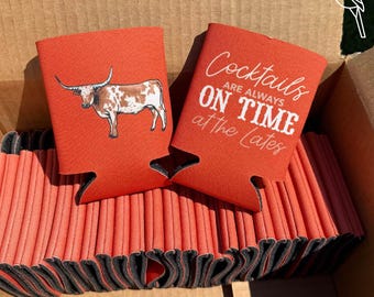 Western Wedding Can Cooler | Custom Drink Holder
