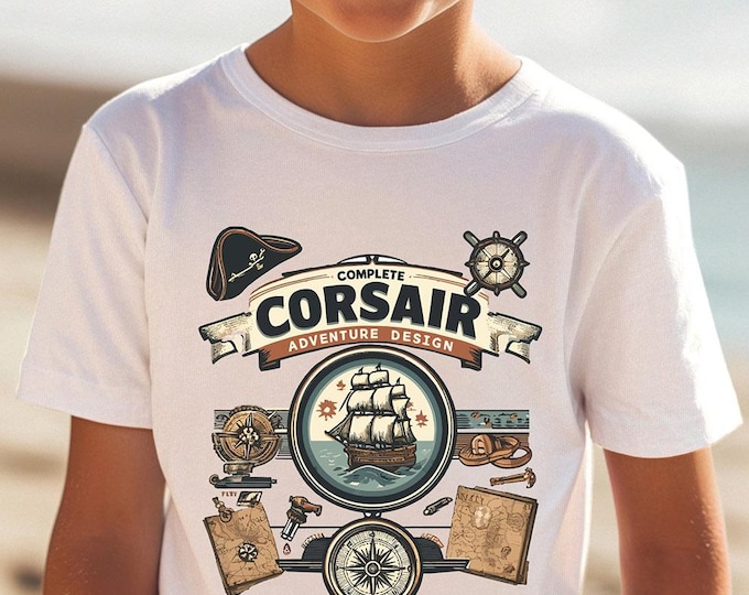 Boys Pirate Ship T-Shirt – Corsair Adventure Graphic Tee