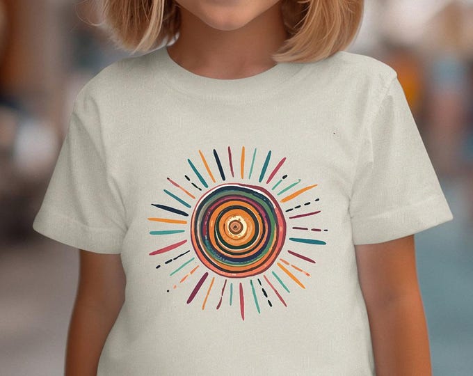 Kids Sun T-Shirt – Colorful Sunburst Graphic Tee