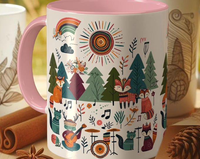 Woodland Animal Mug – Forest Friends Cup for Kids